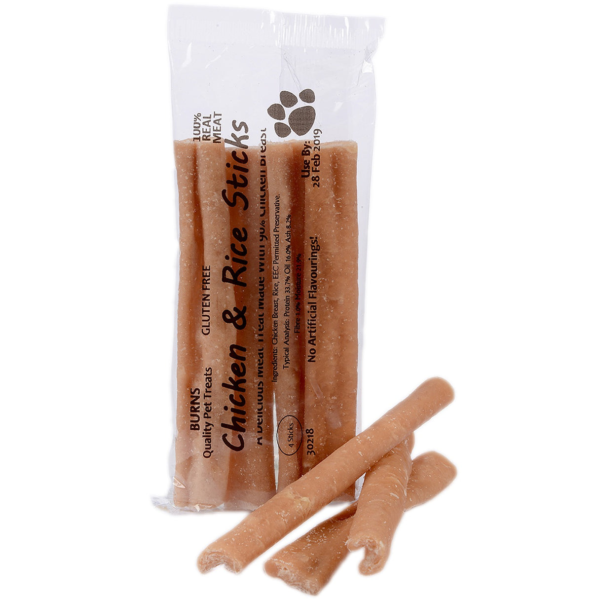 D Burns Dog - Chicken Rice Sticks x 4 Pack