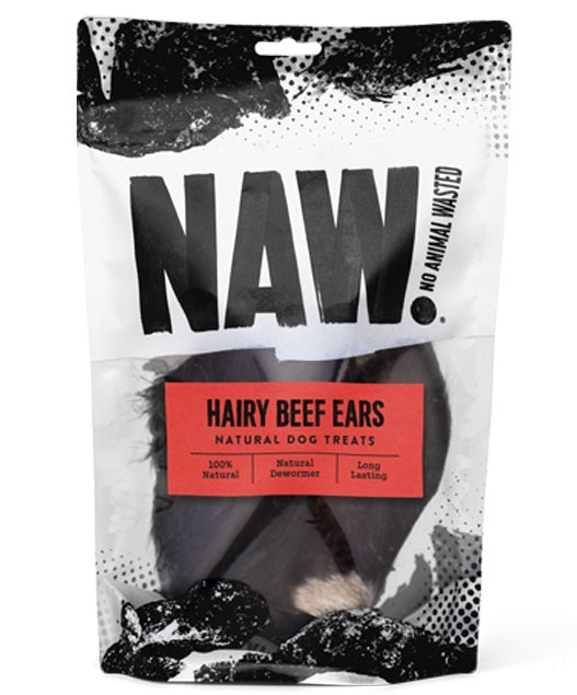 NAW Beef Ear With Hair 6pk