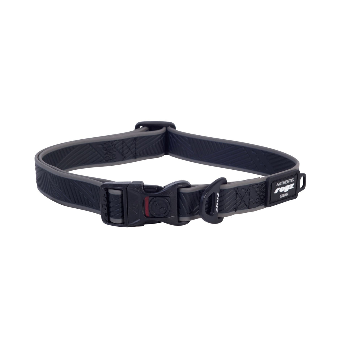 Rogz Amphibian Classic Collar Black 34-56cm Large