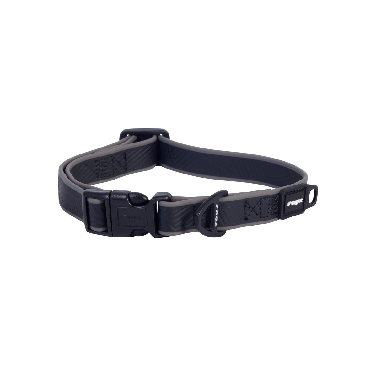 Rogz Amphibian Classic Collar Black 26-40cm Medium