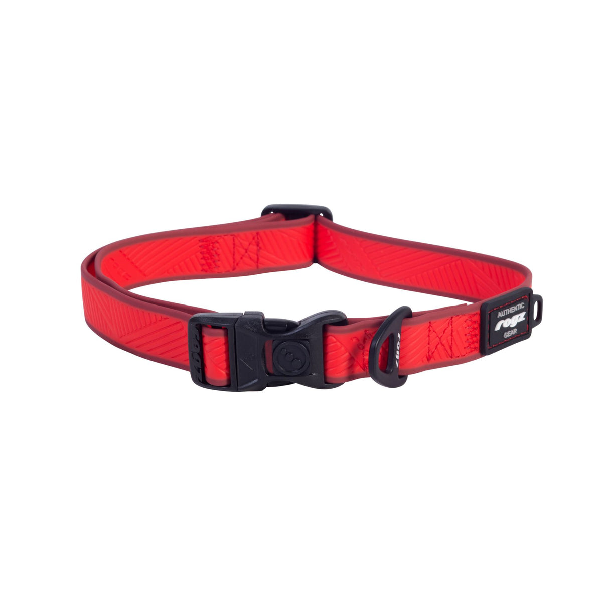 Rogz Amphibian Classic Collar Red 34-56cm Large