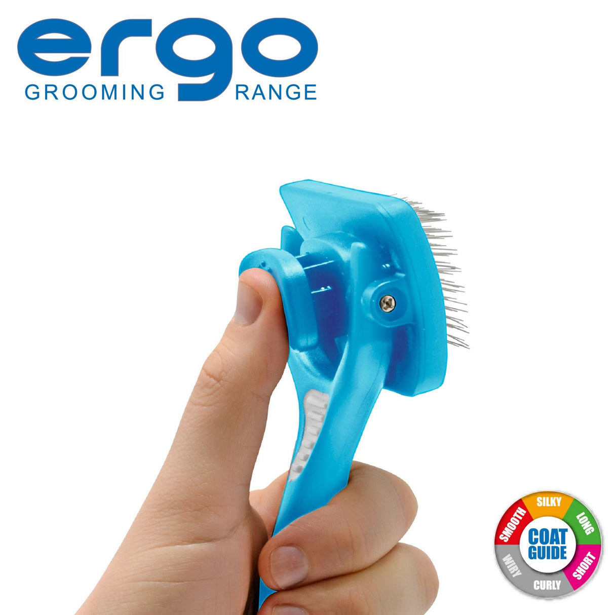 Ancol Ergo Self Cleaning Slicker Brush