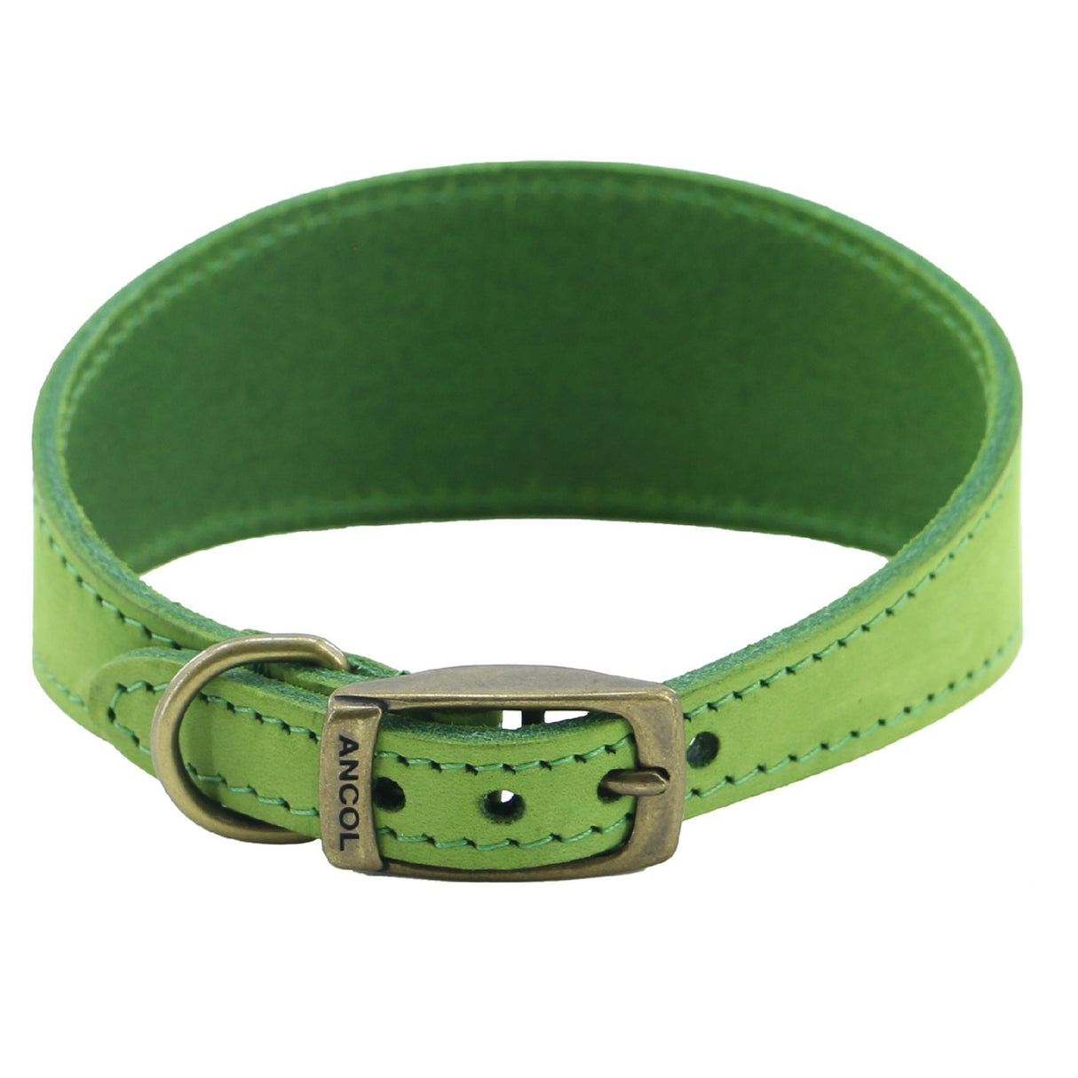 Ancol Timberwolf Greyhound Collar Green 34-43cm Size 4