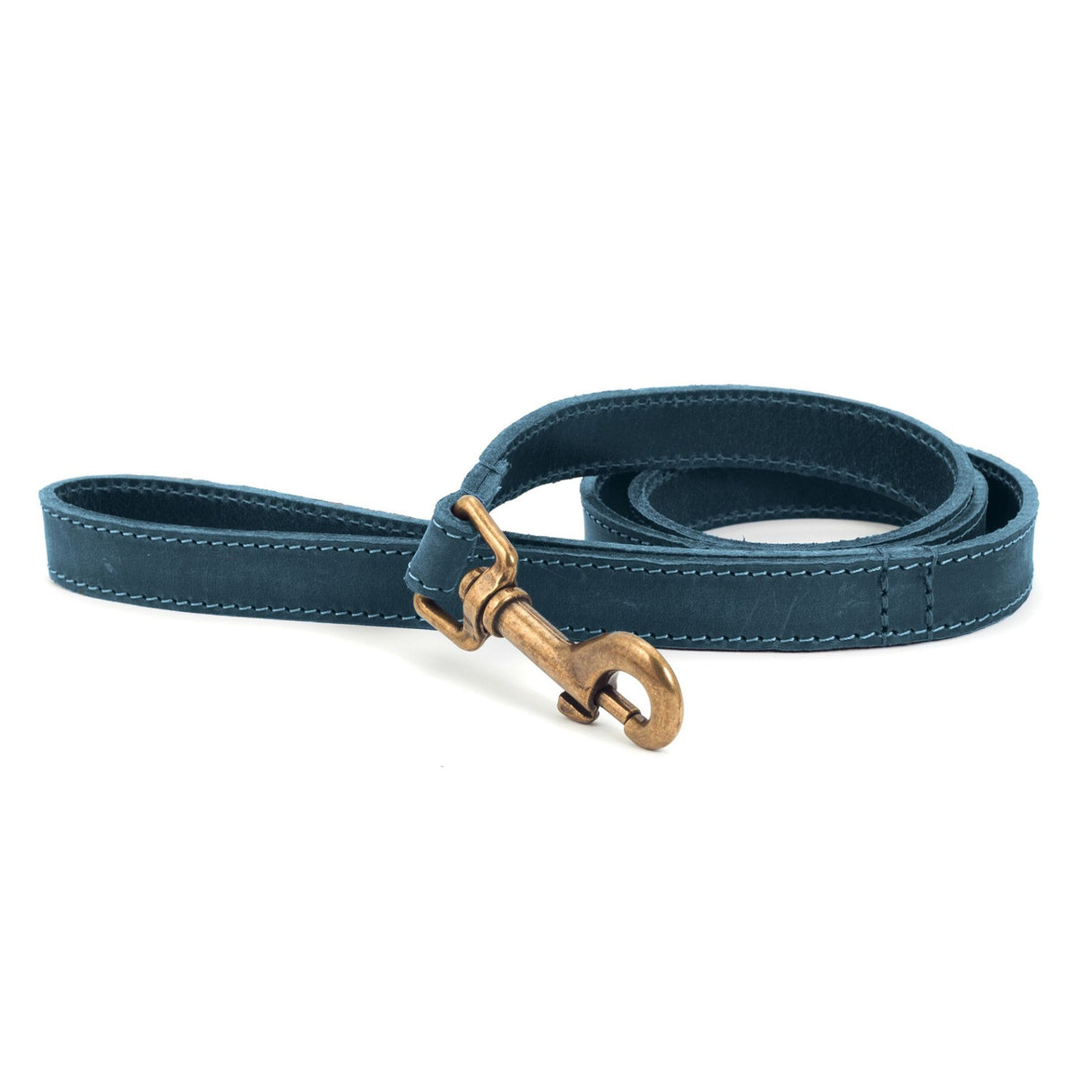 Ancol Timberwolf Leather Lead Blue 1mx19mm