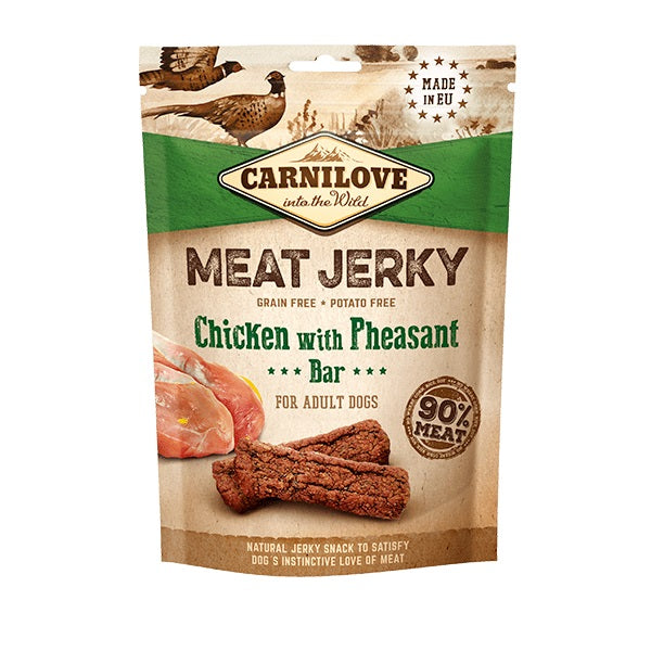 Carnilove Dog - Jerky Chicken With Pheasant Bar Treats 100g