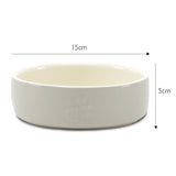 Scruffs Icon Food Bowl 15cm Light Grey
