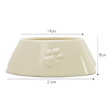 Scruffs Icon Long Eared Dog Bowl 21cm Cream