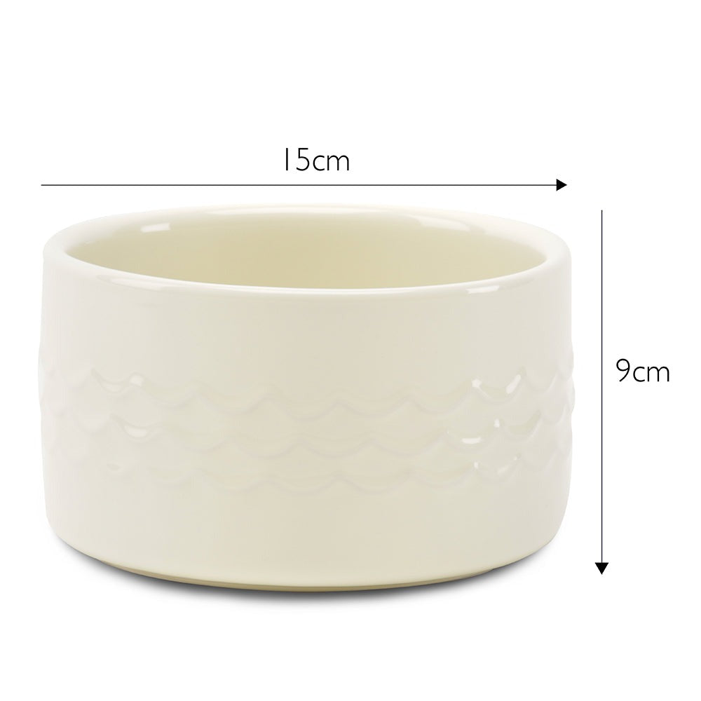 Scruffs Icon Water Bowl 15cm Cream