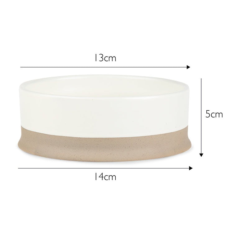 Scruffs Scandi Dog Bowl 14cm Cream