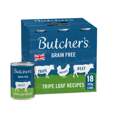 Butchers Tins Grain Free Tripe Loaf Recipes 18x400g