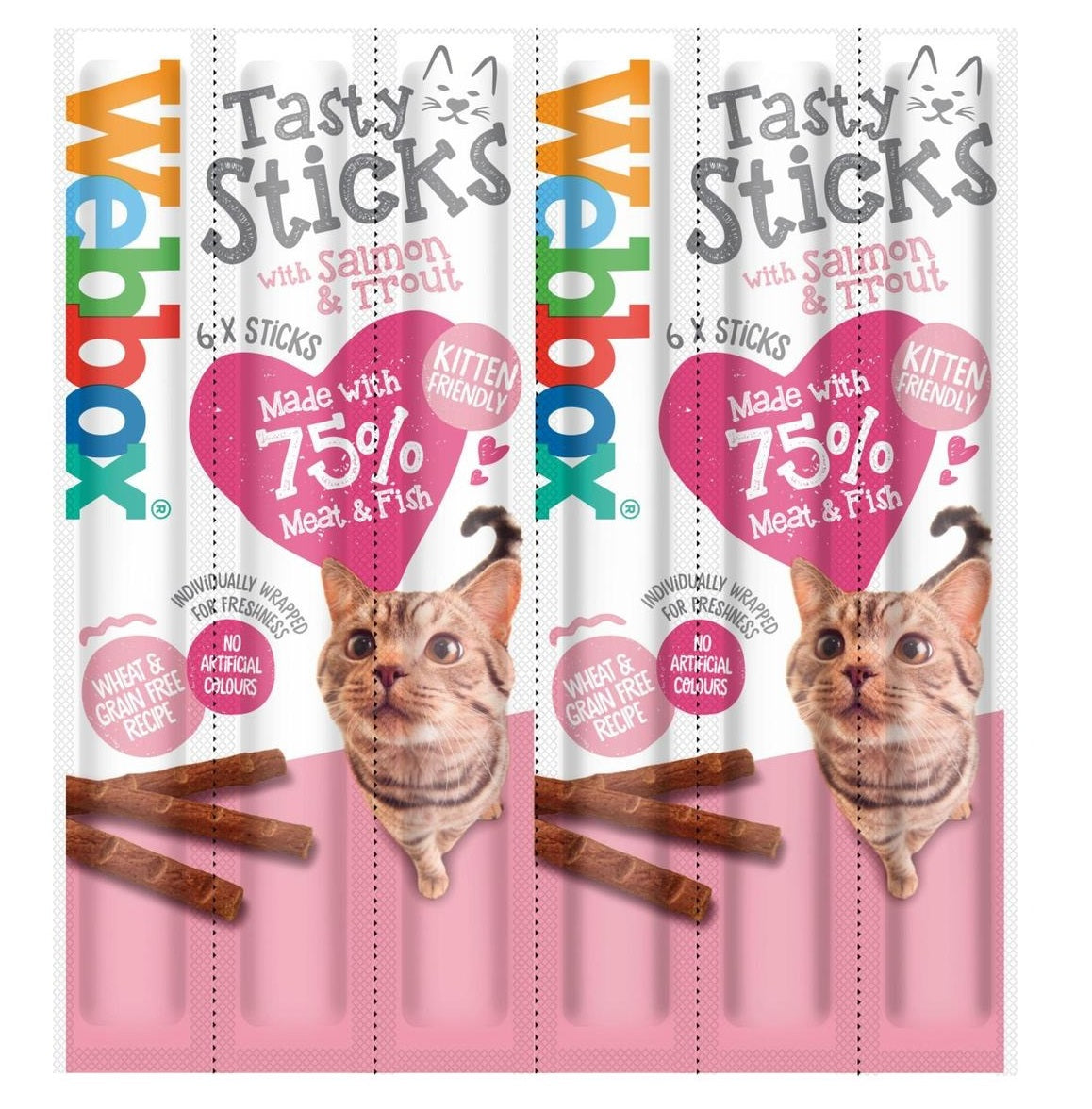 Webbox Cat Tasty Sticks Salmon & Trout 30g