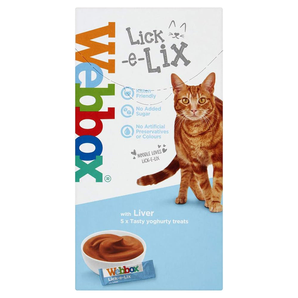 Webbox Cats Lick-e-Lix Liver 5x10g