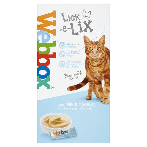 Webbox Cats Lick-e-Lix Milk & Yoghurt 7x10g