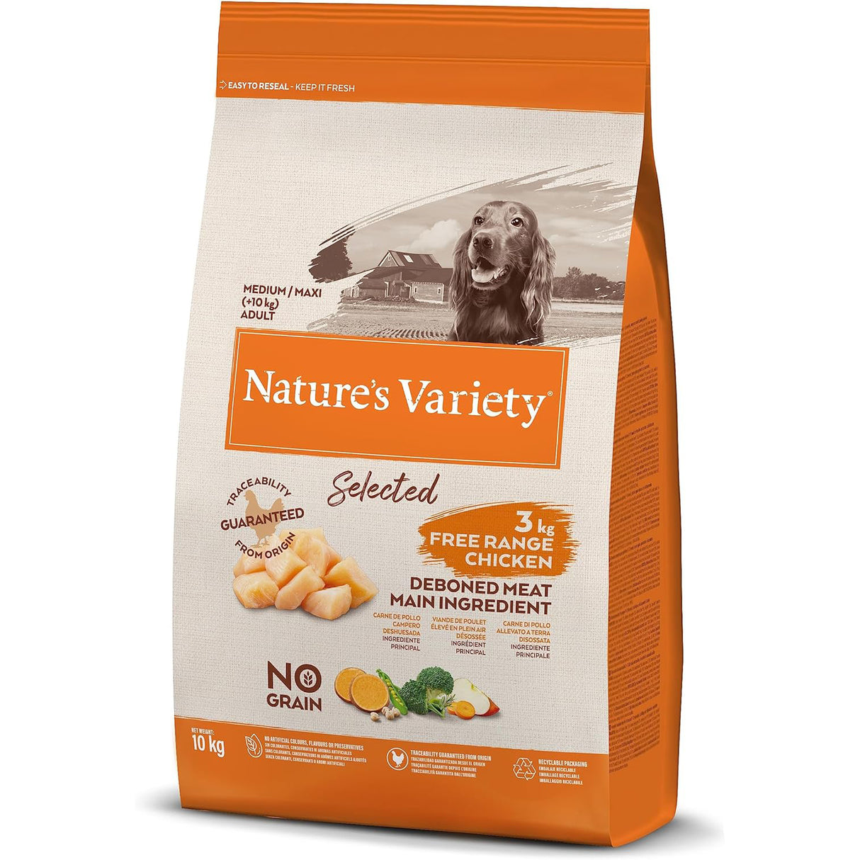 Natures Variety Dog - Selected Medium/Maxi Chicken 10kg