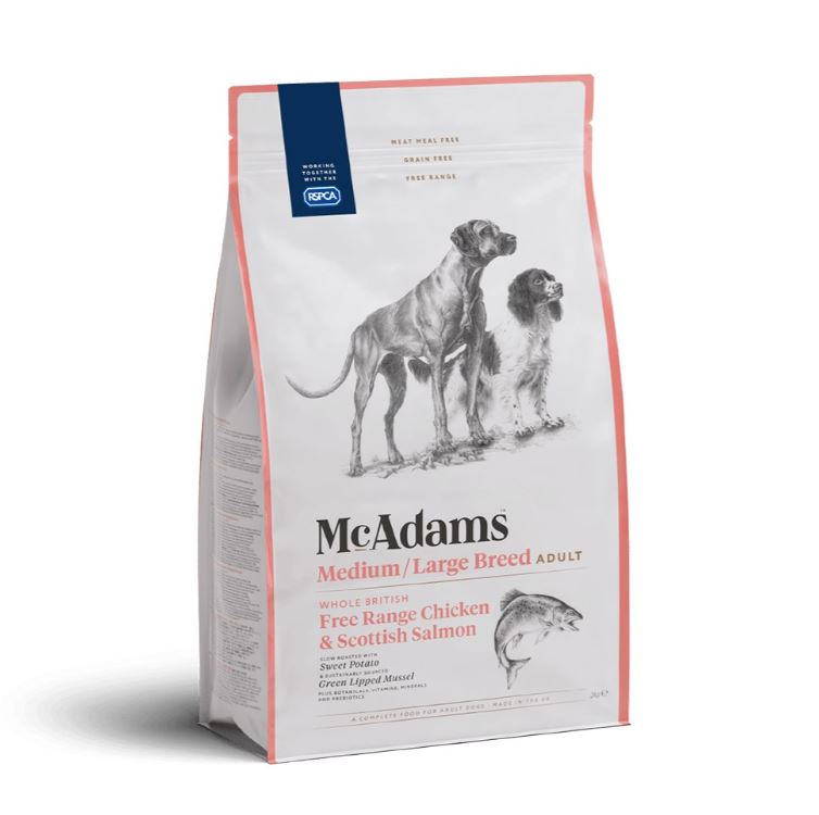 McAdams Medium/ Large Breed Free Range Chicken & Salmon 10kg