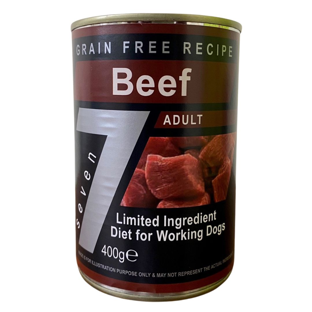 Seven Dog - Adult Beef Grain Free Tins 6x400g