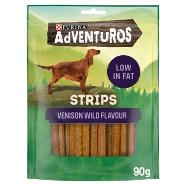 Purina Adventuros Strips Venison Flavour 90g