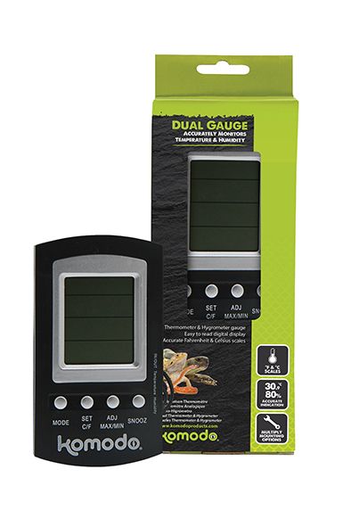 Komodo Combined Thermometer & Hygrometer Digital