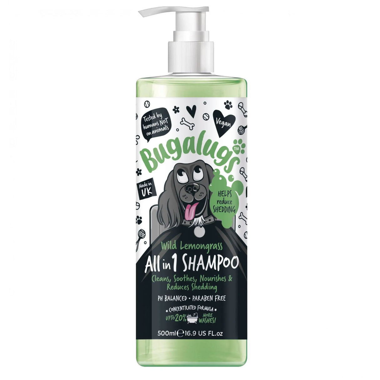 Bugalugs Shampoo All In 1 Wild Lemongrass 500ml