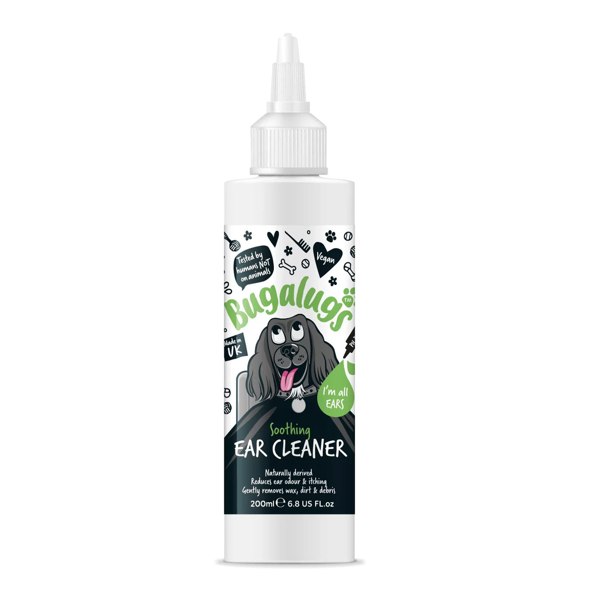 Bugalugs Soothing Ear Cleaner For Dogs 200ml