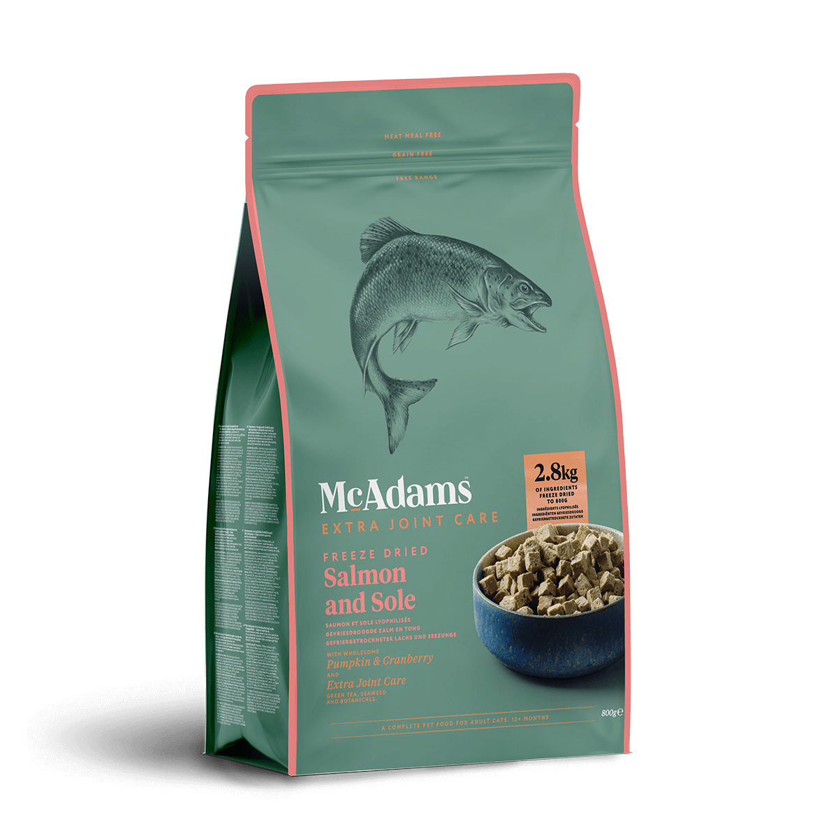 McAdams Cat Freeze Dried Salmon & Sole 800g