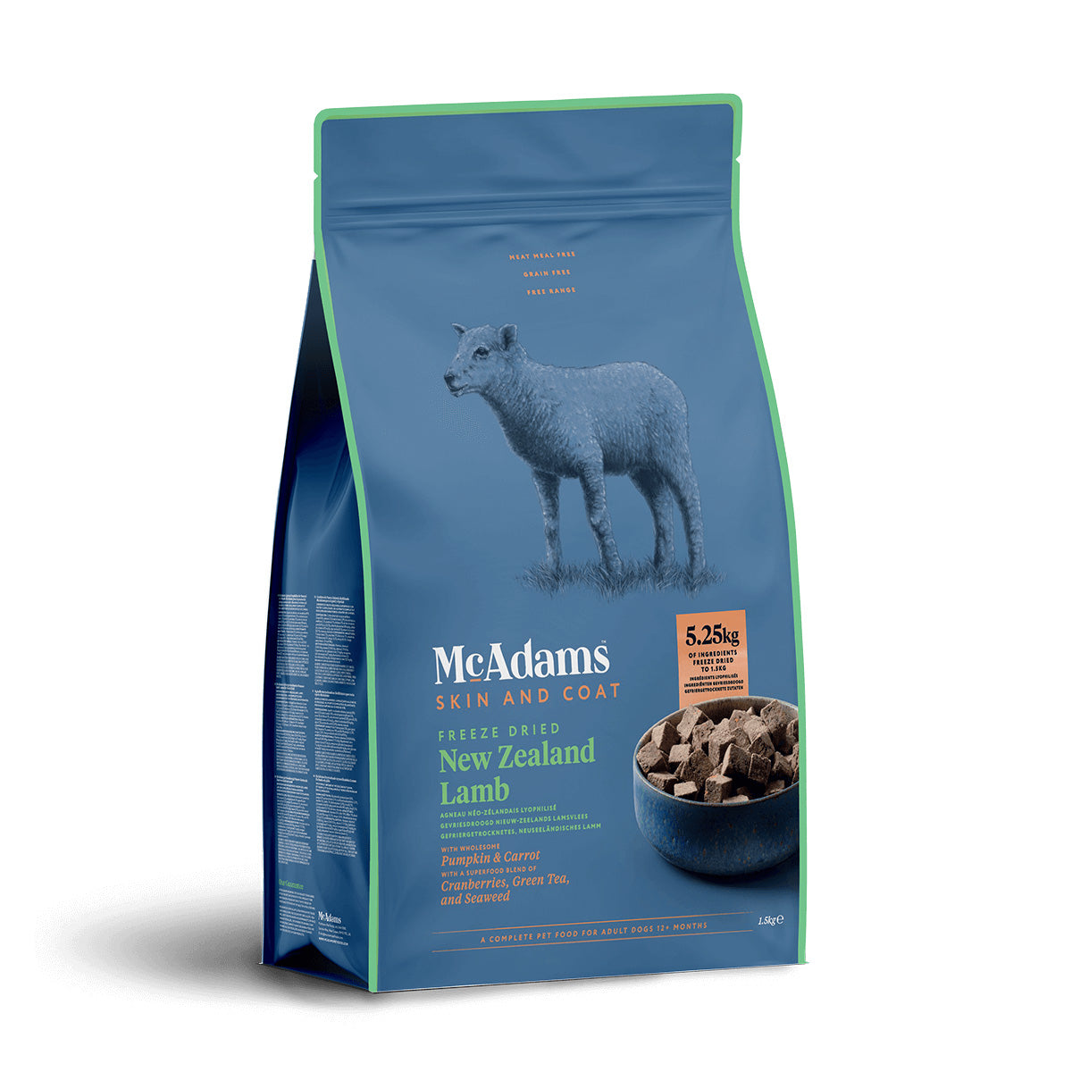 McAdams Dog Freeze Dried New Zealand Lamb 400g