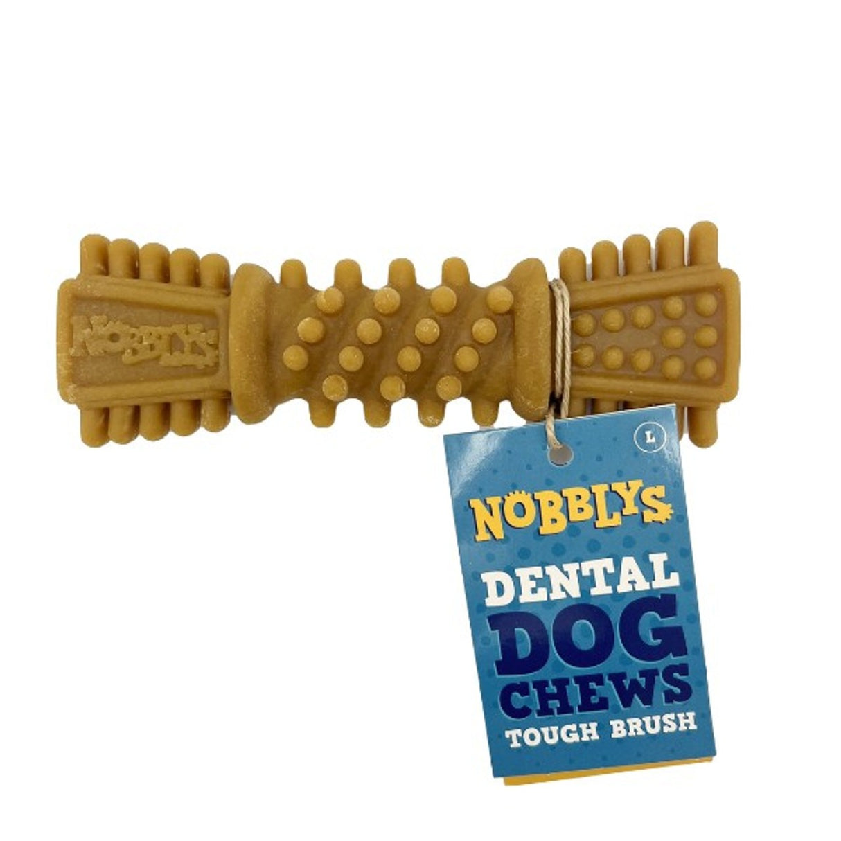 Petello Nobblys Tough Brush Peanuts Butter Chew 80g