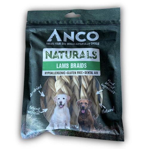 Anco Naturals Lamb Braids 100g