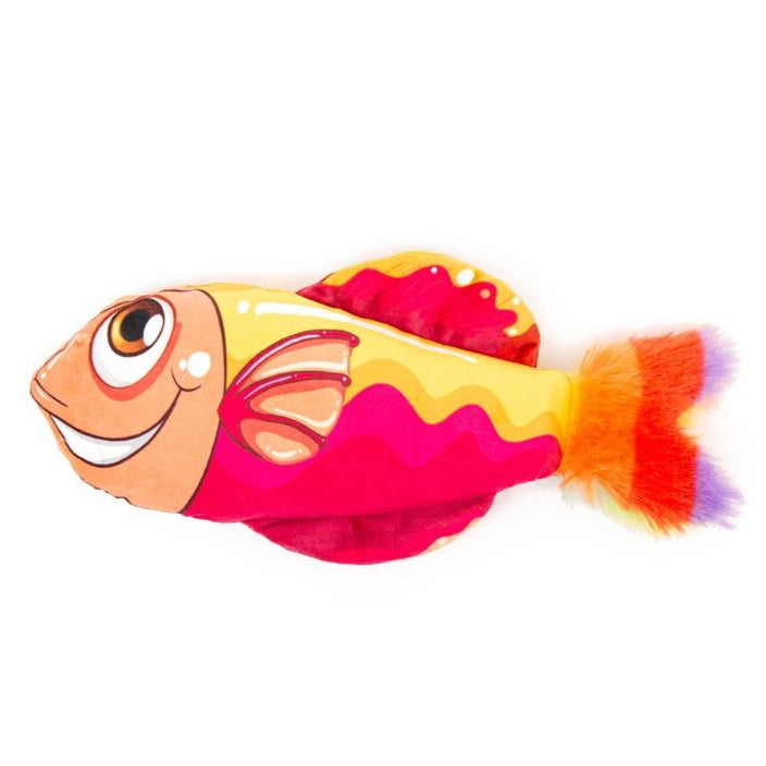 Fiesta Smiling Orange Fish Cat Toy