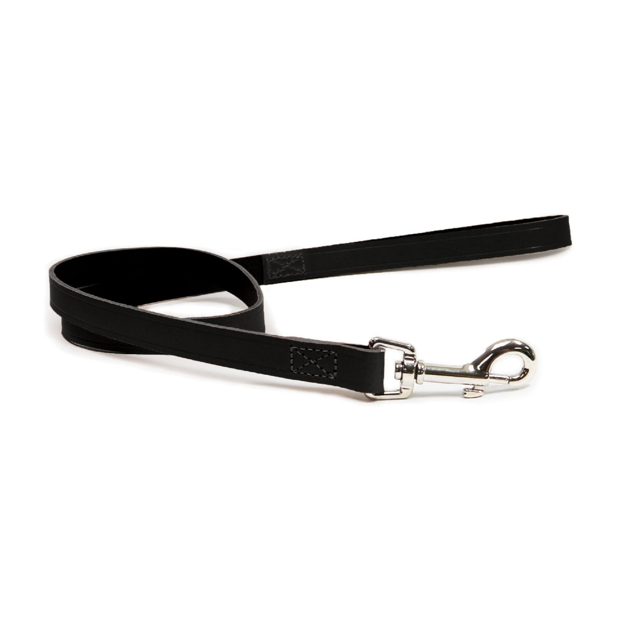 Ancol Classic Leather Lead Black 1mx19mm