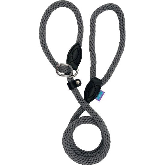 Hem & Boo Supersoft 14mm Rope Slip Lead Grey 60" (150cm)