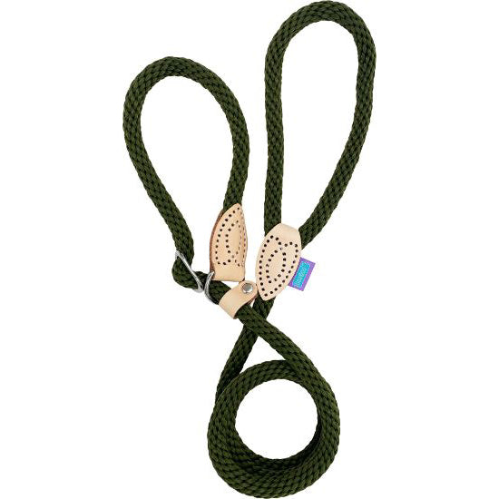 Hem & Boo Supersoft 14mm Rope Slip Lead Green 60" (150cm)