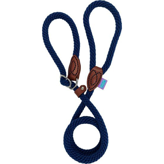 Hem & Boo Supersoft 14mm Rope Slip Lead Navy 60" (150cm)