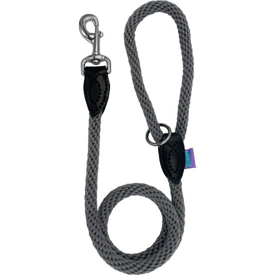 Hem & Boo Trigger Supersoft 14mm Rope Lead Grey 48" (120cm)