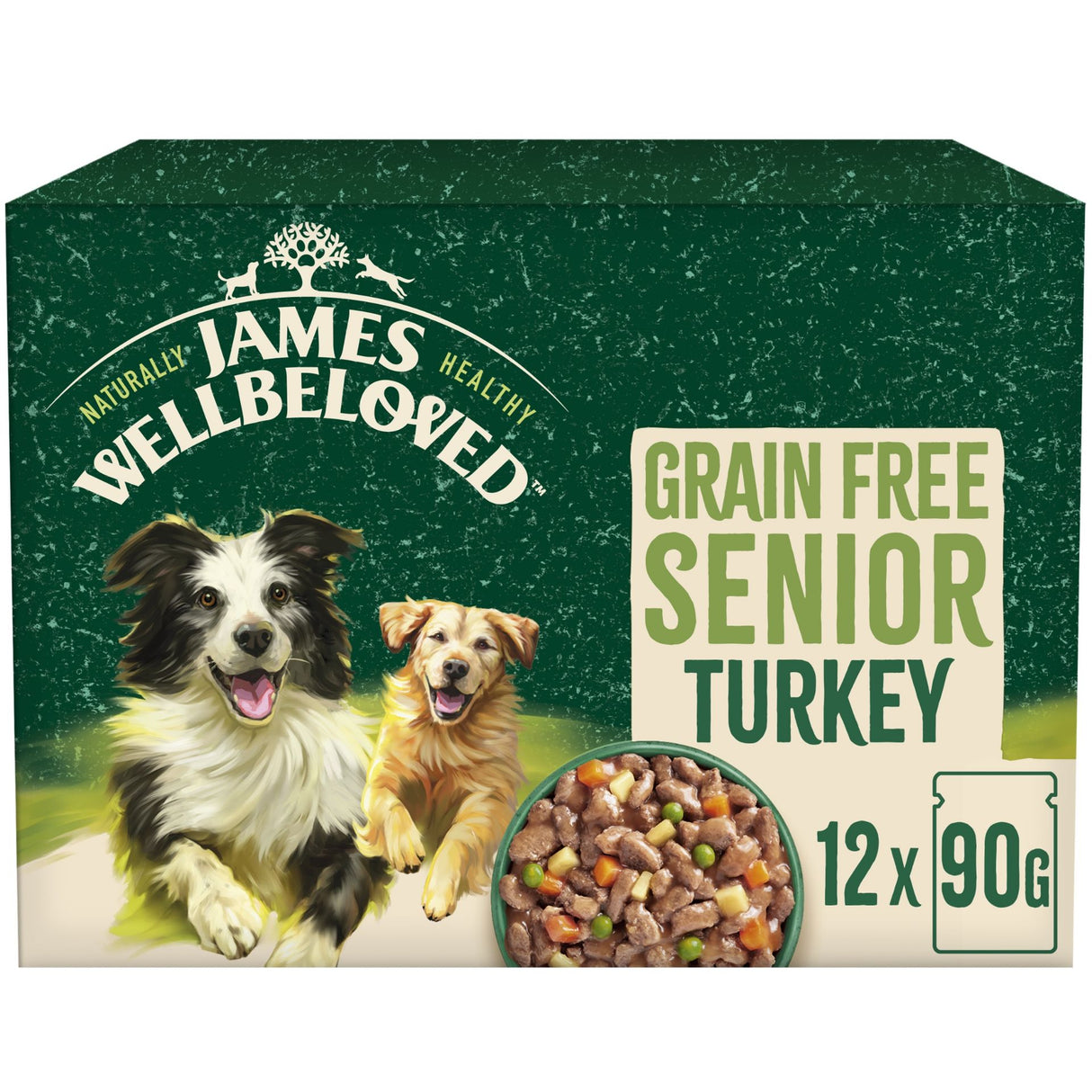 James Wellbeloved Dog - Senior Pouch Grain Free Turkey 12x90g