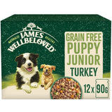 James Wellbeloved Puppy Junior - Grain Free Pouch Turkey 12x90g