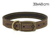 Ancol Timberwolf Leather Collar Sable 39-48cm Size 5