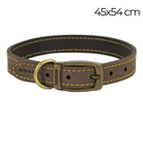 Ancol Timberwolf Leather Collar Sable 45-54cm Size 6