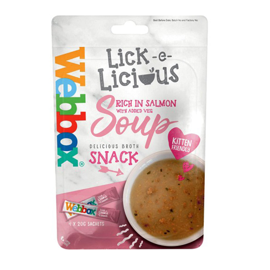 Webbox Cats Lick-e-Licious Salmon 4x20g