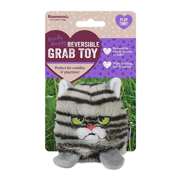 Moody Moggy Reversible Grab Toy