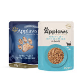 Applaws Cat - Broth Pouches Tuna Fillet With Seabream 12x70g