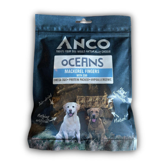 Anco Oceans Mackerel Fingers with Cod 100g