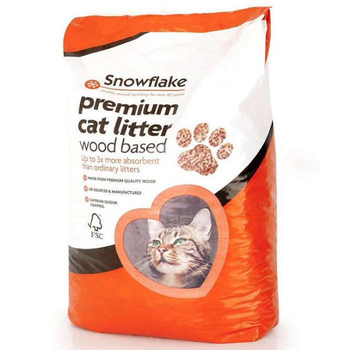 Snowflake Premium Cat Litter Wood Based 30L