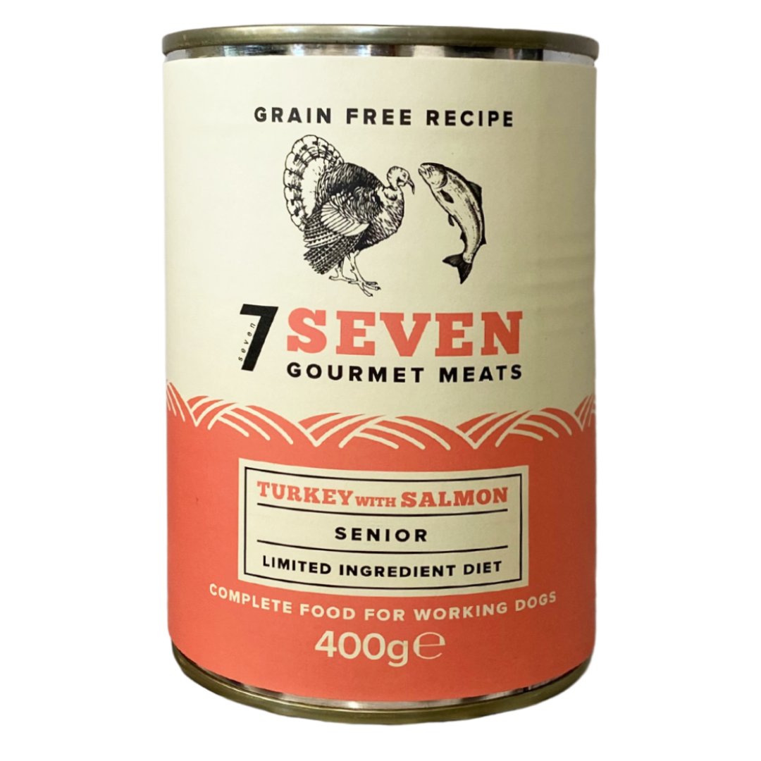 Seven Dog - Senior Turkey & Salmon Tins 6x400g