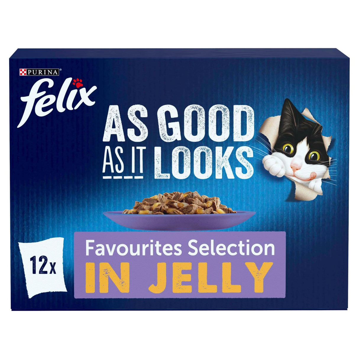 Felix As Good As It Looks Favourites Selection in Jelly Wet Cat Food 12x100g