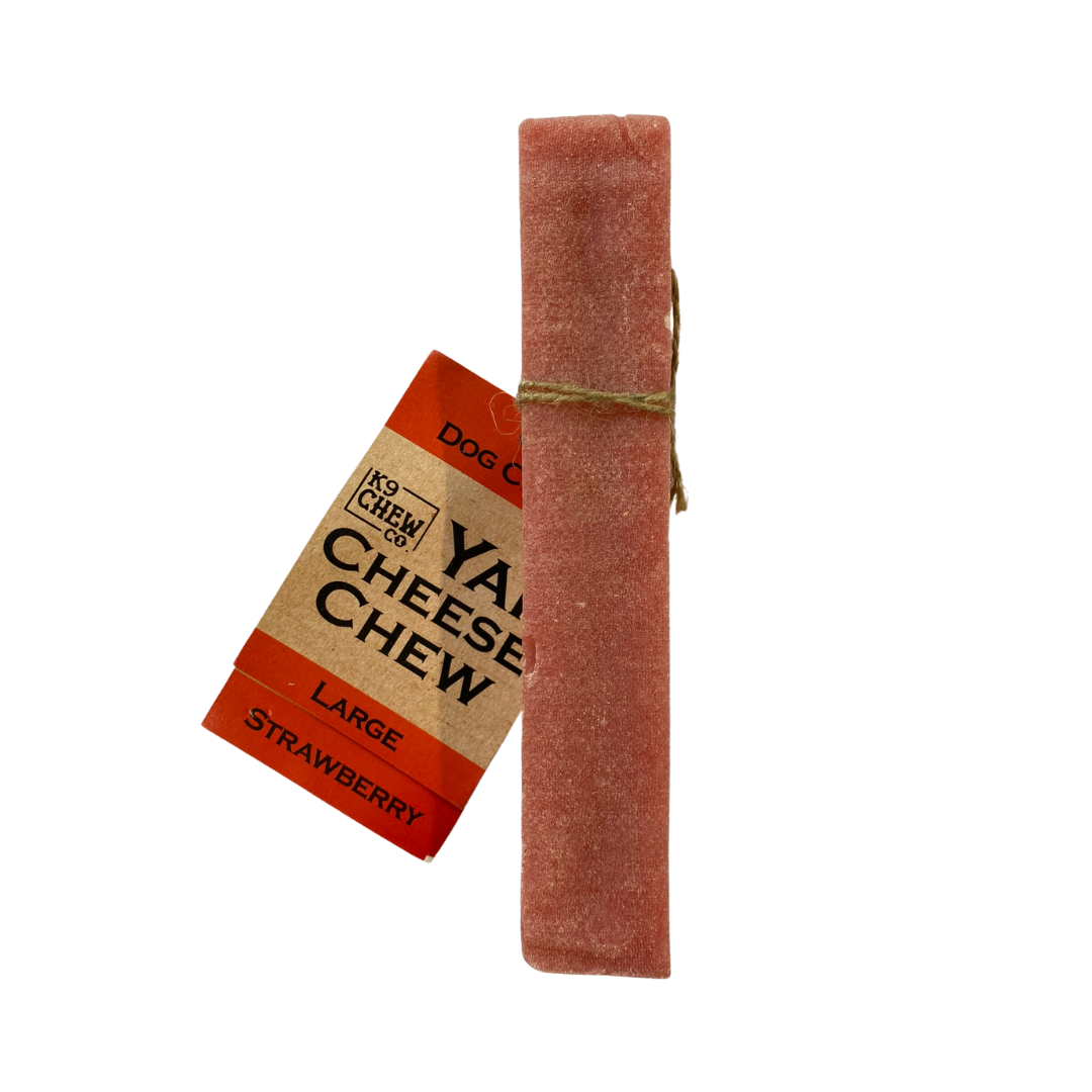 The Yak Cheese Chew Co. Dog Chew Strawberry Large