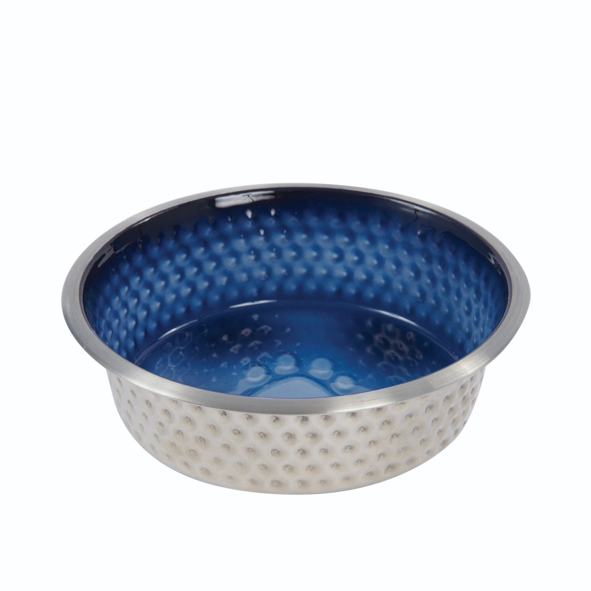 Weatherbeeta Non Slip Stainless Steel Silicone Shade Dog Bowl Royal Blue 16.5cm