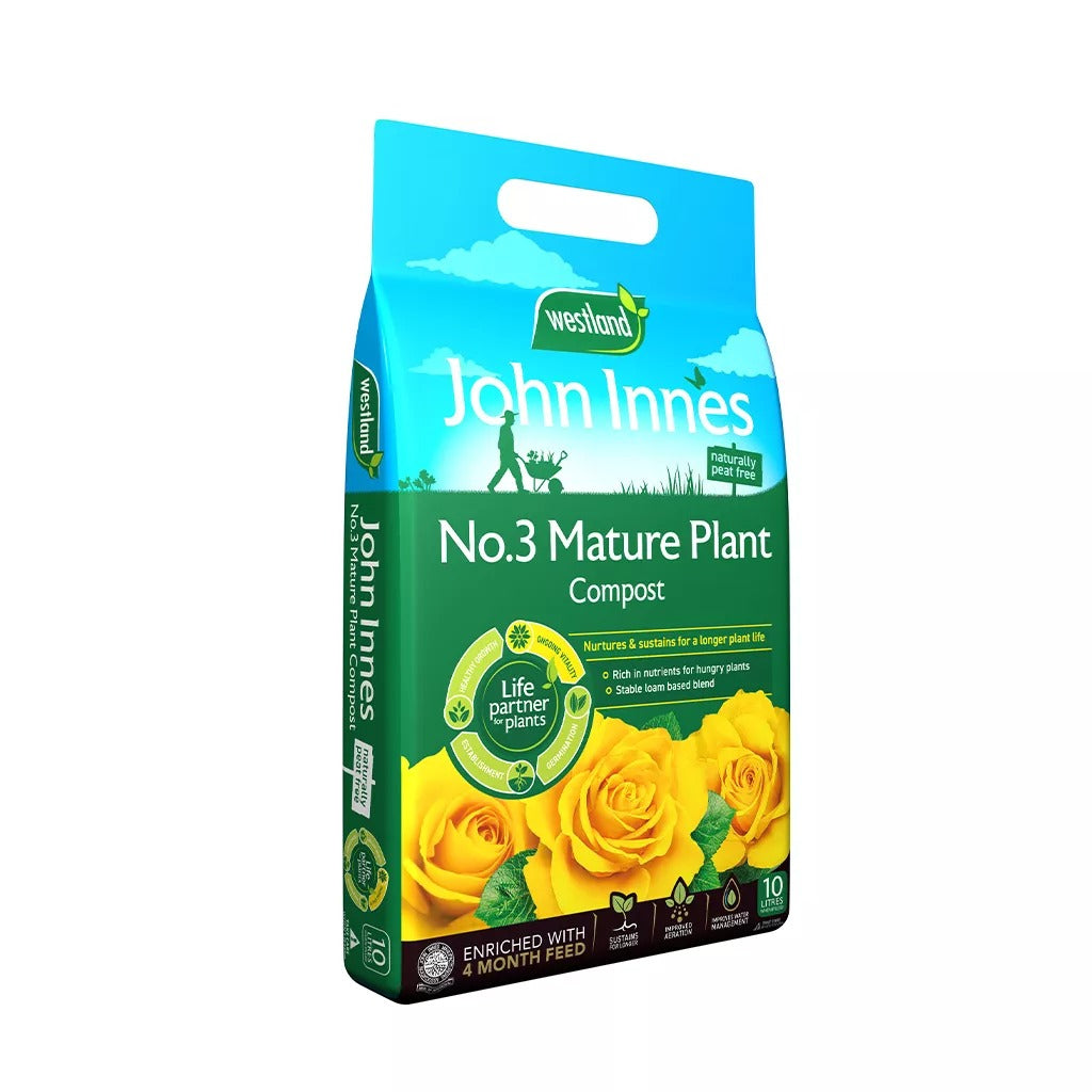 Westland John Innes No.3 Mature Plant Compost Pouch Peat Free 10L