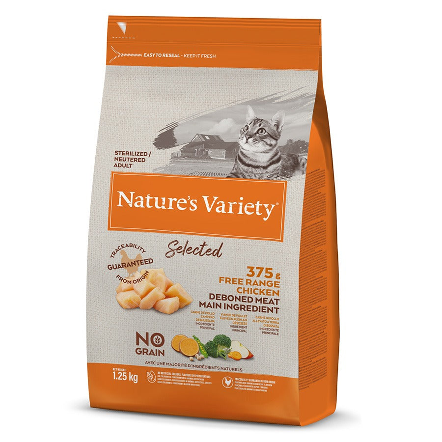 Natures Variety Cat - Adult Selected Dry Free Run Chicken 1.25kg