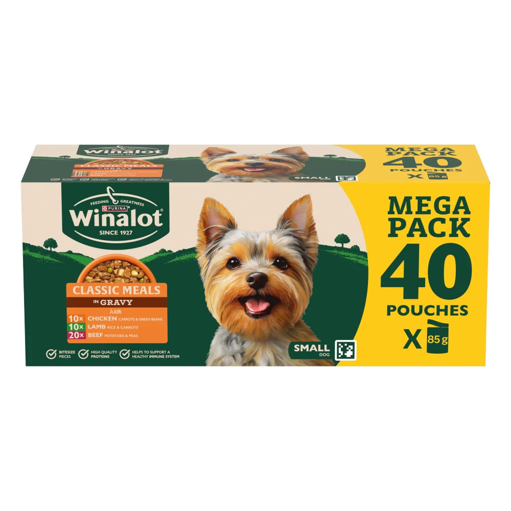 Winalot Small Dog Classic Meals In Gravy 40x85g